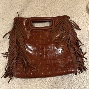 Maje M bag. Cognac leather. EUC